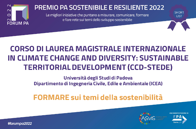 Collegamento a CCD-STEDE - Premio PA Sostenibile e Resiliente 2022